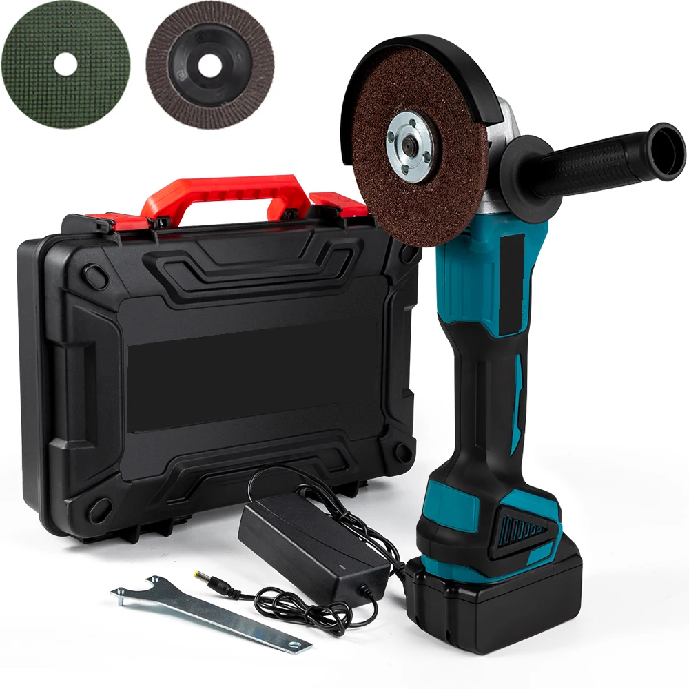 125 мм бесщеточная электрическая угловая шлифовальная машина Беспроводная 3 скорости 800 Вт деревообрабатывающий Электроинструмент с батареей 125 мм бесщеточная электрическая угловая шлифовальная машина Беспроводная 3 скорости 800 Вт деревообрабатывающий Электроинструмент с батареей