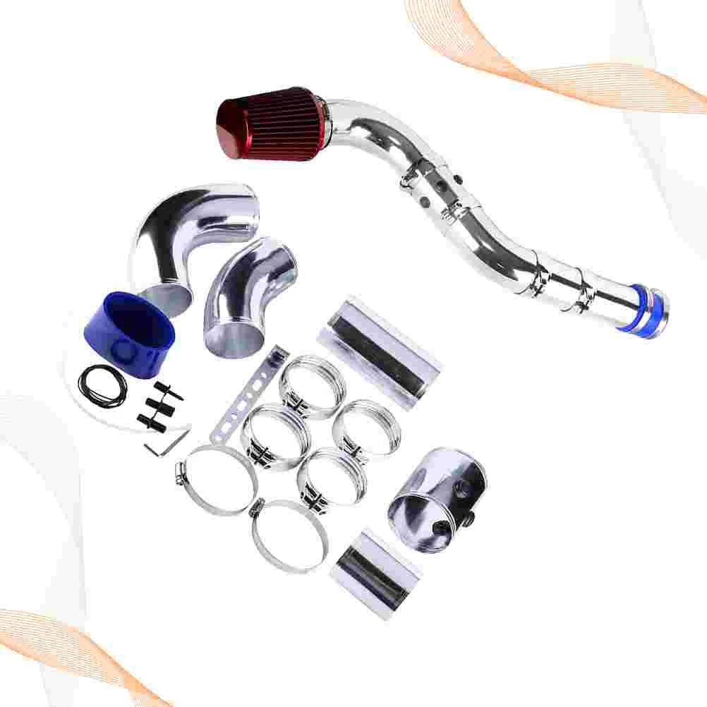

1 Set Universal Car 76mm Aluminum Universal Car Cold Air Intake Filter System Aluminum Alloy Hose Pipe Tube Kit Intake Filter