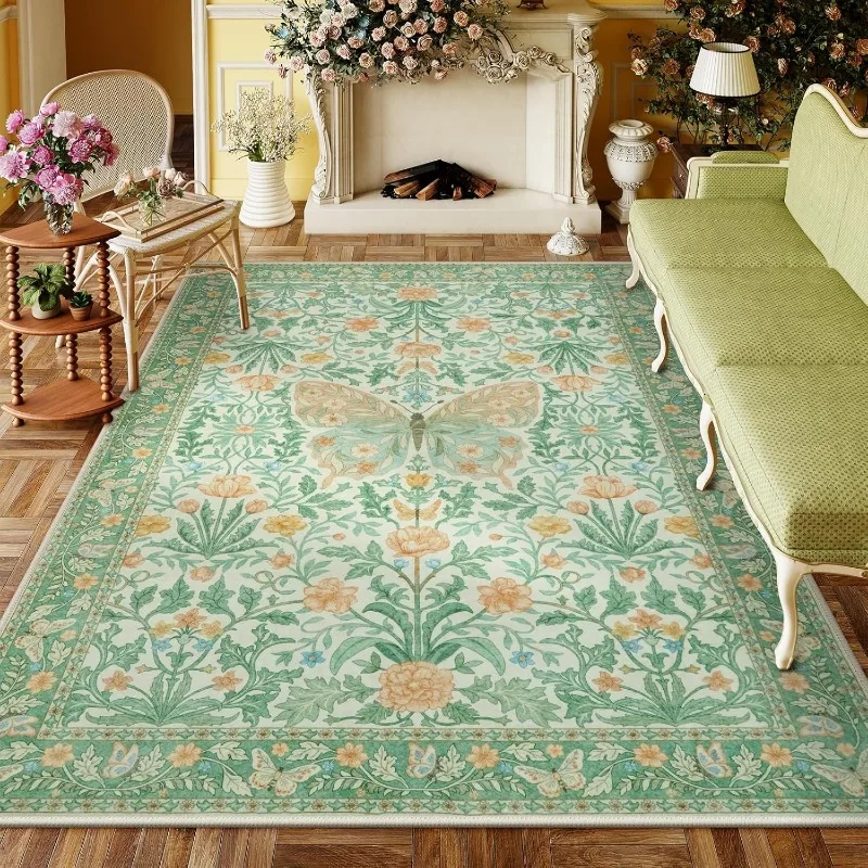 Floral Butterfly Rug for Bedroom Home Decorative Living Room Carpet Large Nursery Area Rugs Soft Non-Slip Floor Mat Ковер Tapis 3