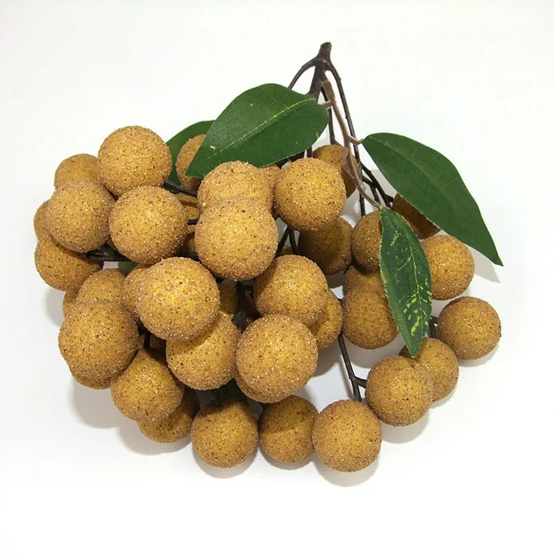 

Реквизит из искусственных фруктов 50 шт./блок, пластиковые модели шкафов с имитацией личи, украшение для магазина фруктов Longan, украшение для отеля