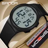 SANDA 2151 Ultra-thin Sports Watch for Men Fashion Countdown Waterproof LED Digital Military Wristwatches Mens Reloj Hombre 1