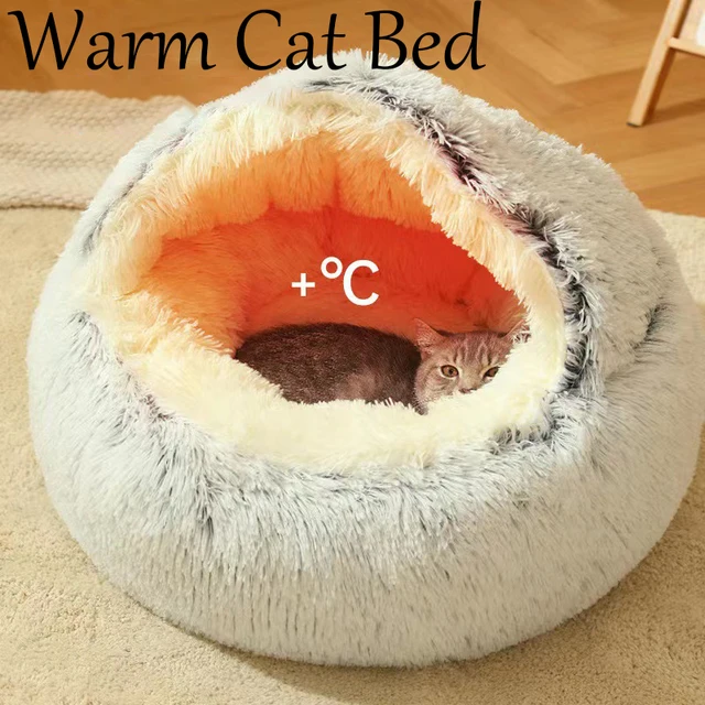 Cat House Winter Plush Pet Cat Bed Round Cat Cushion Thicken Warm Cats Basket Pet Sleep Bag Kitten Nest Kennel for Small Cats Cat House Winter Plush Pet Cat Bed Round Cat Cushion Thicken Warm Cats Basket Pet Sleep Bag Kitten Nest Kennel for Small Cats