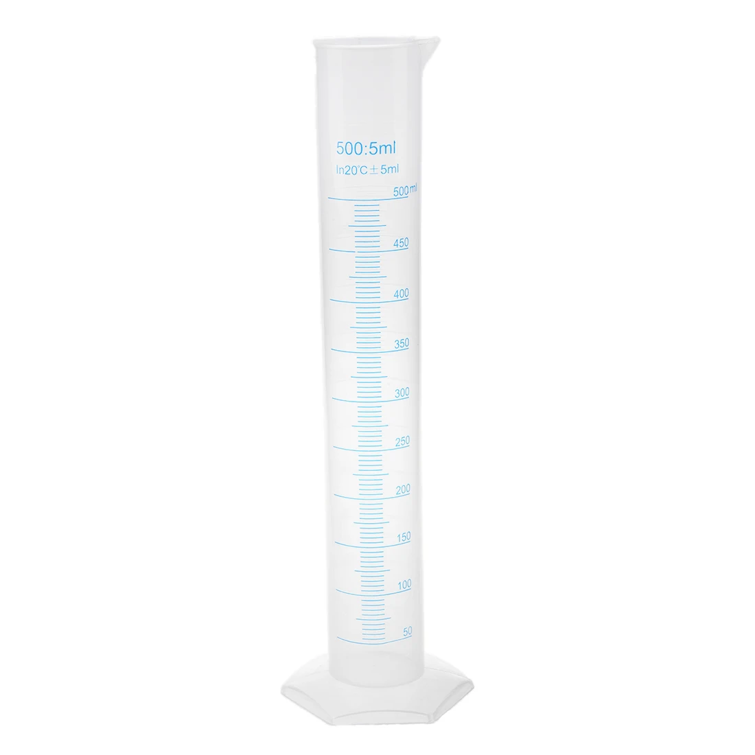 

500 ml Plastic Transparent graduated