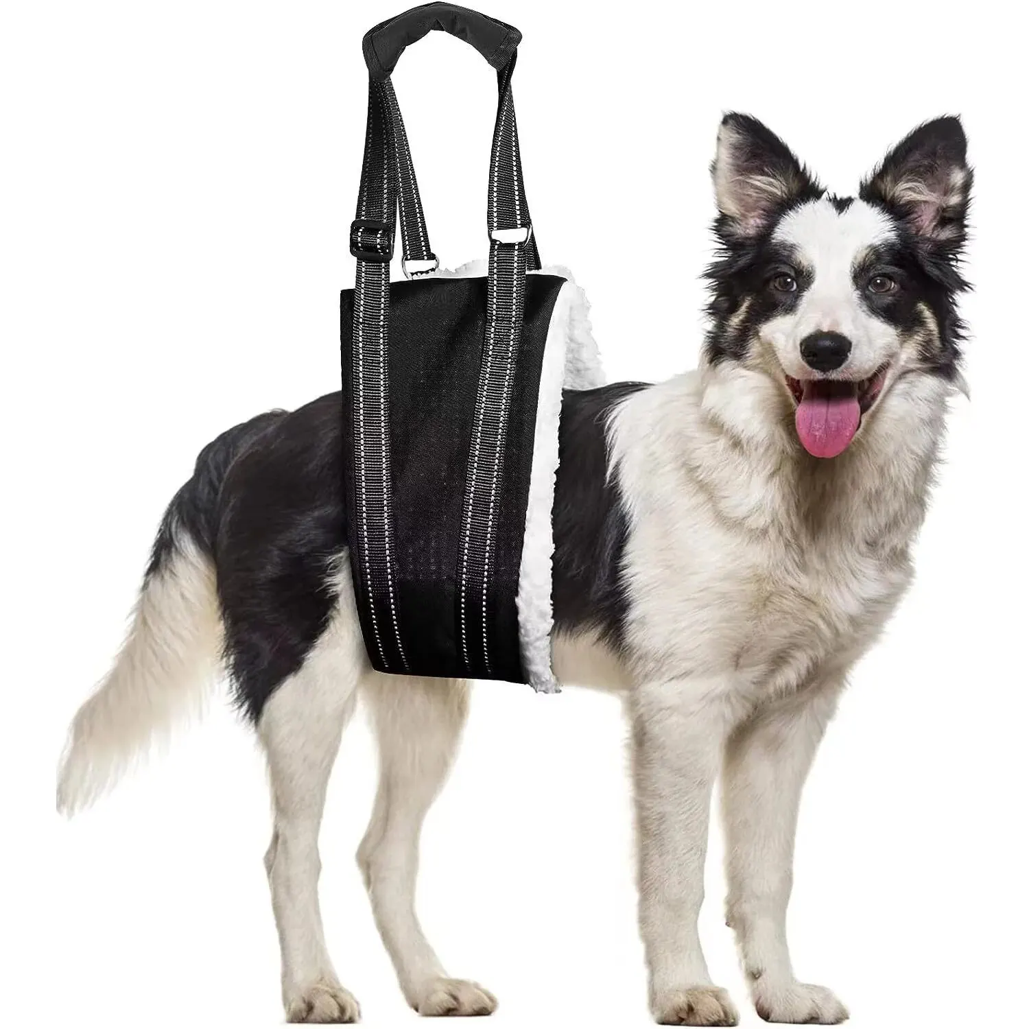 Dog Wheelchair Aid Adjustable Dog Sling Chest Support Dog Hip Harness to Help Lift Rear Leg Support for Canine Aid Straps dog wheelchair aid