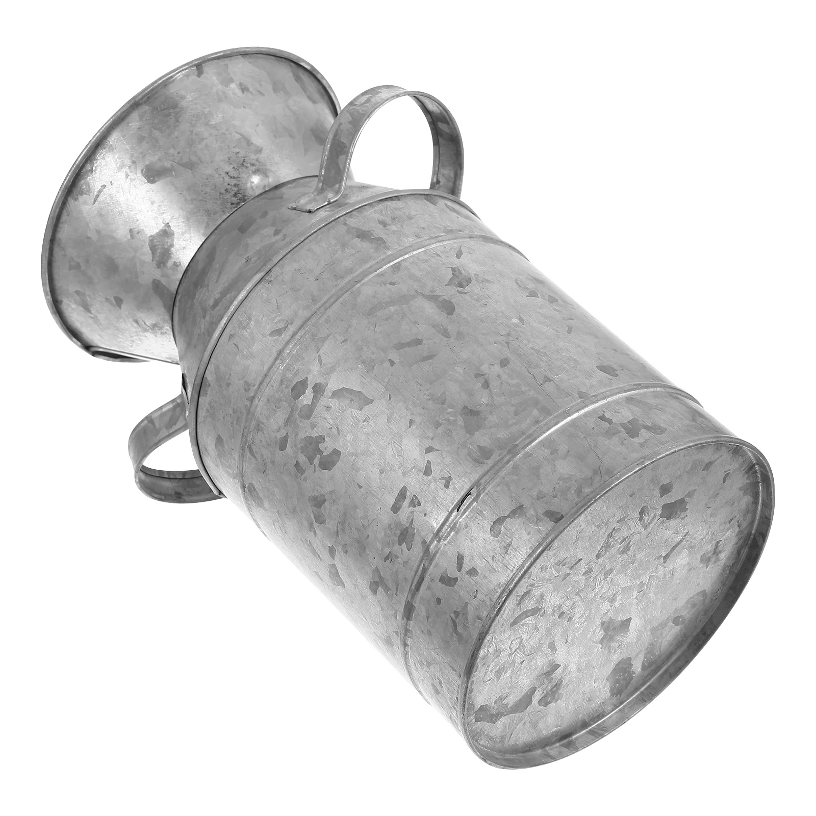 Vaso Fiore Secchio In Metallo Rustico Brocca Zincata Brocca Fattoria Può Vintage Shabby Chic Vaso Di Campagna Francese Vasi Decor Holder