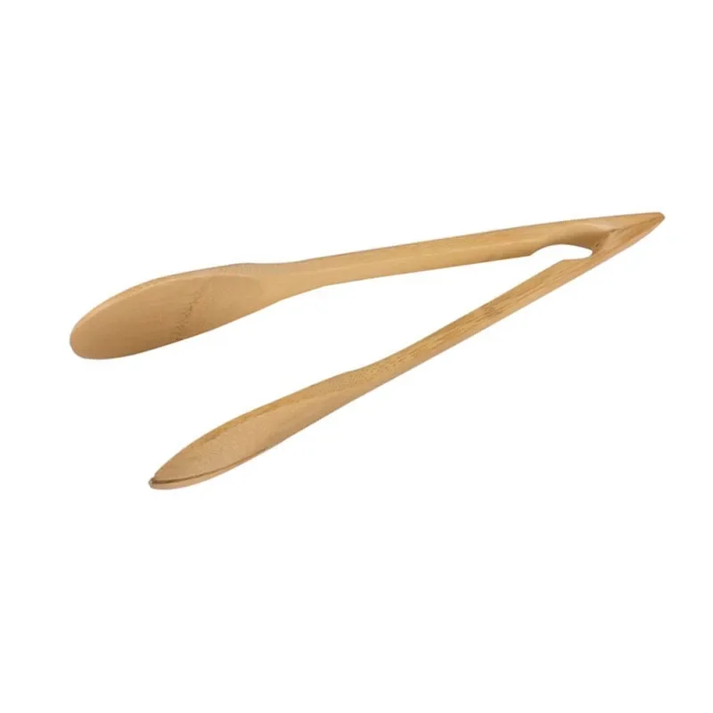 Bamboo Wooden Food BBQ Salad Toast Tongs Cake Pastry Tea Clip Clamp Kitchen Tool food tongs