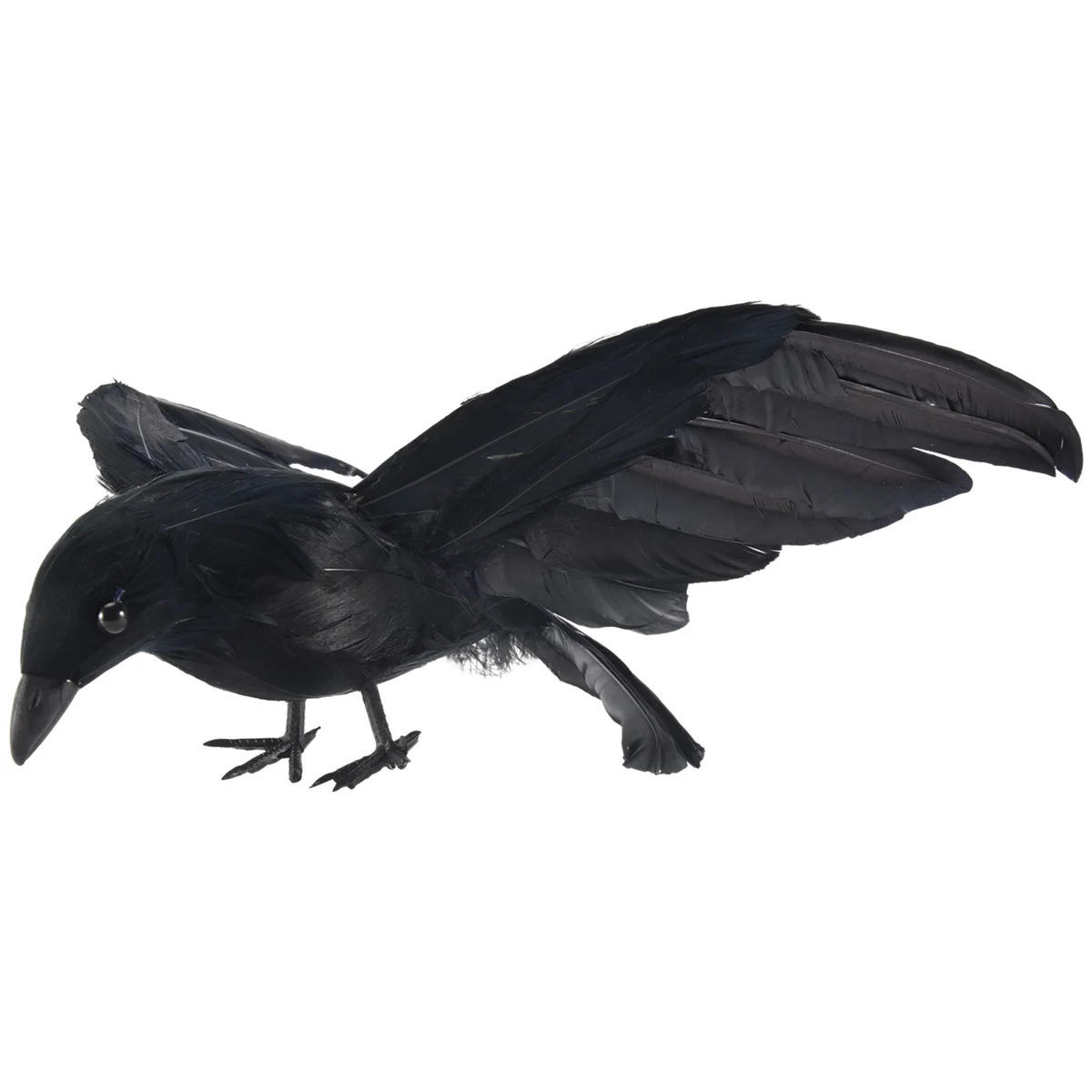 Halloween Prop Feathers Crow Bird Large 25X40Cm Ali Di Diffusione Black Crow Toy Model Toy,Performance Prop