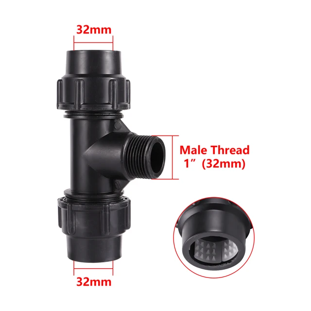 25/32 Mm - 1 "Férfi Szál Reduker Pe Cső Pvc Csőcsatlakozás Ízületi Könyök Póló Mezőgazdasági Öntözés ​​Csőszerelvények - Image 6