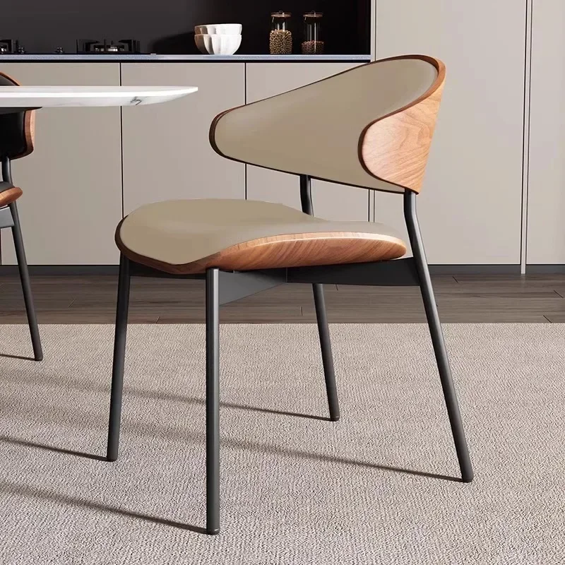 Anti Gravity Chair Kitchen Stool Leather Complete Dining Room Furniture Single Person Century Modern Genuine Mid Upholstered