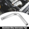 UXCELL OD 38mm 45mm 51mm 63mm 76mm Length 100mm Aluminum Alloy Intercooler Pipe 90 180 Degree Bend Elbow Air Intake Tube 3
