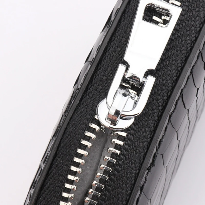 2025 Fashion Crocodile Genuine Leather Men Women Car Key Wallet Multi Function Key Case Female Male Zipper Housekeeper Holders