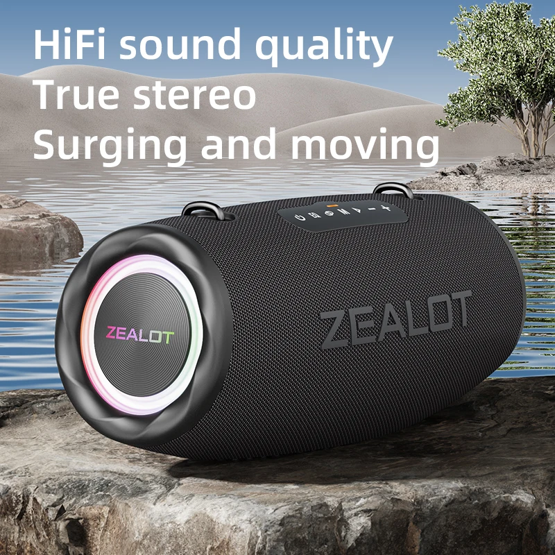 ZEALOT-S87 ワイヤレススピーカー ZEALOT-S87 Portable Bluetooth Speaker, 80W Stereo Sound with