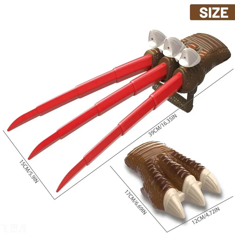 Extra-long Retractable Dinosaur Claw Prop Cosplay for Children&rsquo;s Photos Stage Performance Party