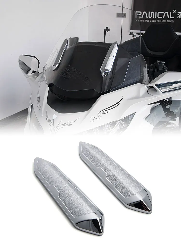 For Honda GL1800 F6B Chrome Windshield Strut Cover Windshield Pillar Cover Decorative Panel Decoration Tools 2018-2024 PANICAL