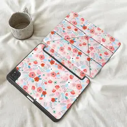 Pastel Flower Tablet Case with Adjustable Holder - Fits Multiple Sizes - iPad Air M3 11inch (Mix01)