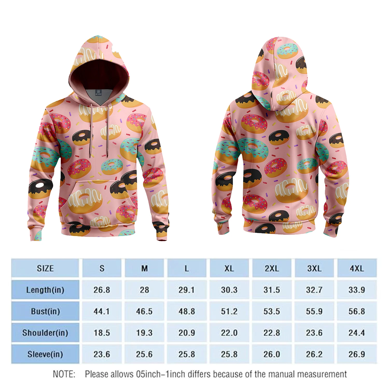 Hoodie Design Your Own Pullover Sweatshirts Hooded Long Sleeve Hoody for Men and Women