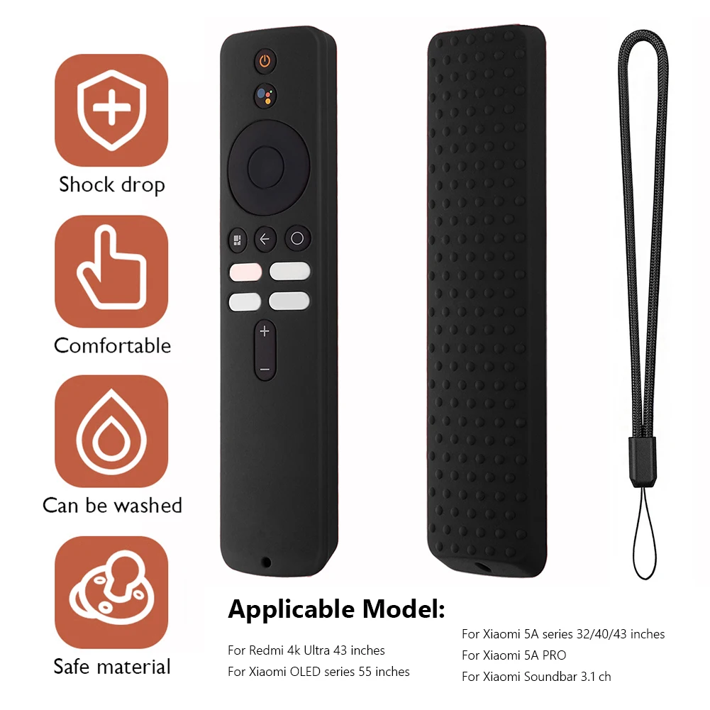 Custodie Remote Per Xiaomi Smart Tv 5A Tv Voice Custodia Protettiva In Silicone Morbido Custodia Protettiva Antiurto In Gomma Custodia Antipolvere