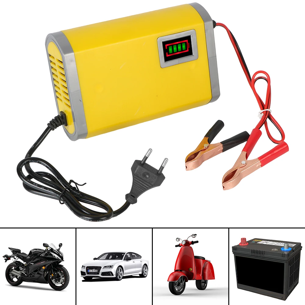 Smart Car Battery Charger Dc 12v 6a Output Ac 110220v Input For 20ah