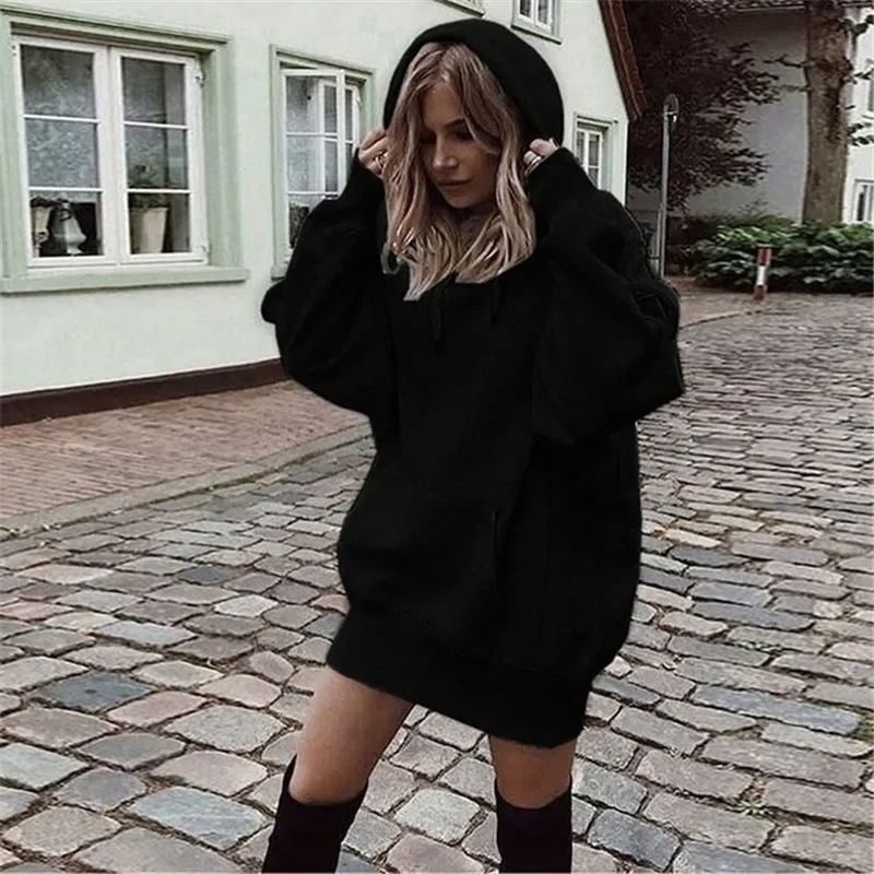 Oversized Women Hoodies 2024 Autumn Spring Female Hoodie Sweatshirt Pullover Woman Harajuku Loose Casual Warm Dropshipping 2XL