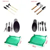 Garden Planter tool Kits DIY flower pot plant nursery Potted tray Shovel Rake for Bonsai Succulents Transplant Seedling sowing 2