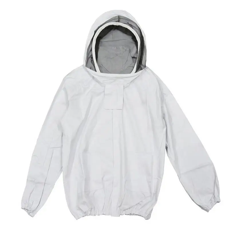 Beekeeping Jacket Self Supporting Veil Beekeeper Hooded Veil Smoker Protect Apiculture Equipement