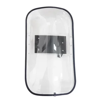 Pc Transparent Shield For Riot Protection French Hand Shield With Edge Square Shield 1