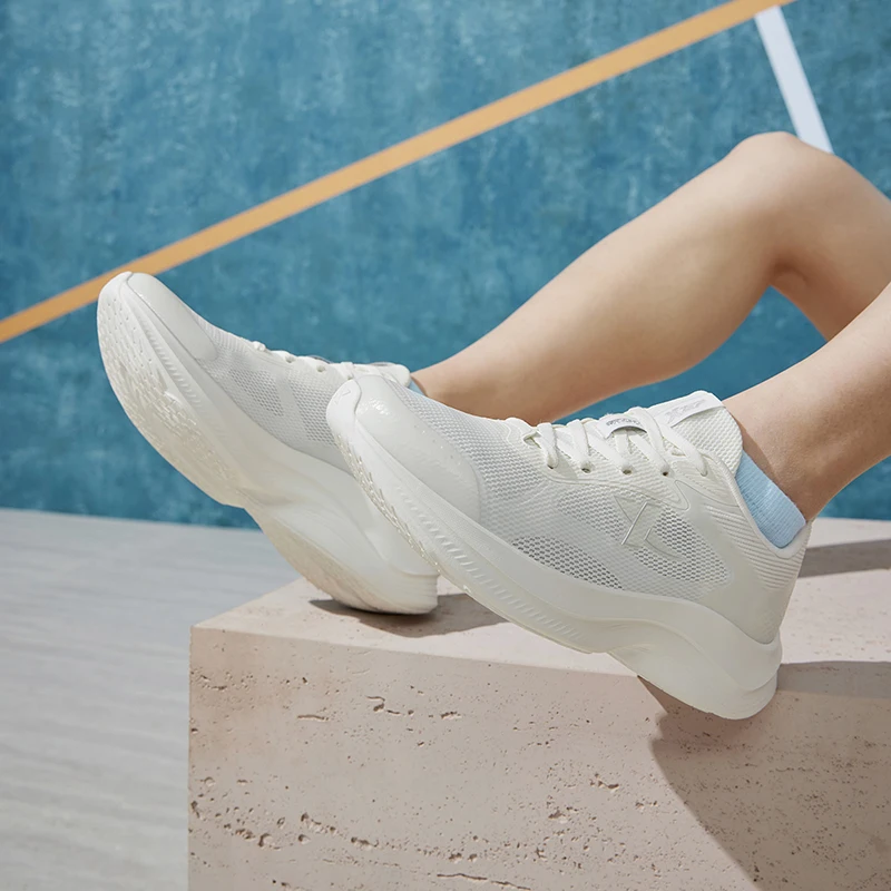 Xtep Running Shoes For Women Summer Elasticity Sole Sports Shoes Chic Mixed Color Lightweight Soft Sneakers 876218110018