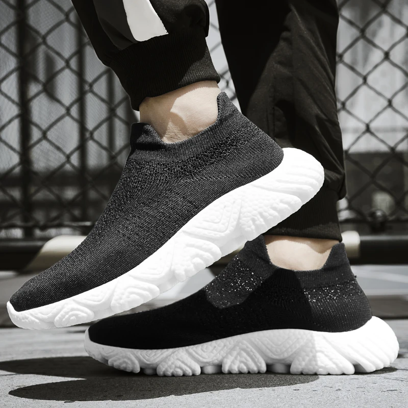 

2023 spring and summer new men's breathable casual sports shoes mesh running shoes
