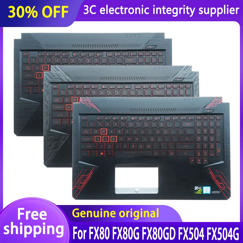 Клавиатура с подсветкой для ноутбука Asus TUF FX80 FX504 FX80G FX80GD FX504G FX504GD FX504GD FX504GE
