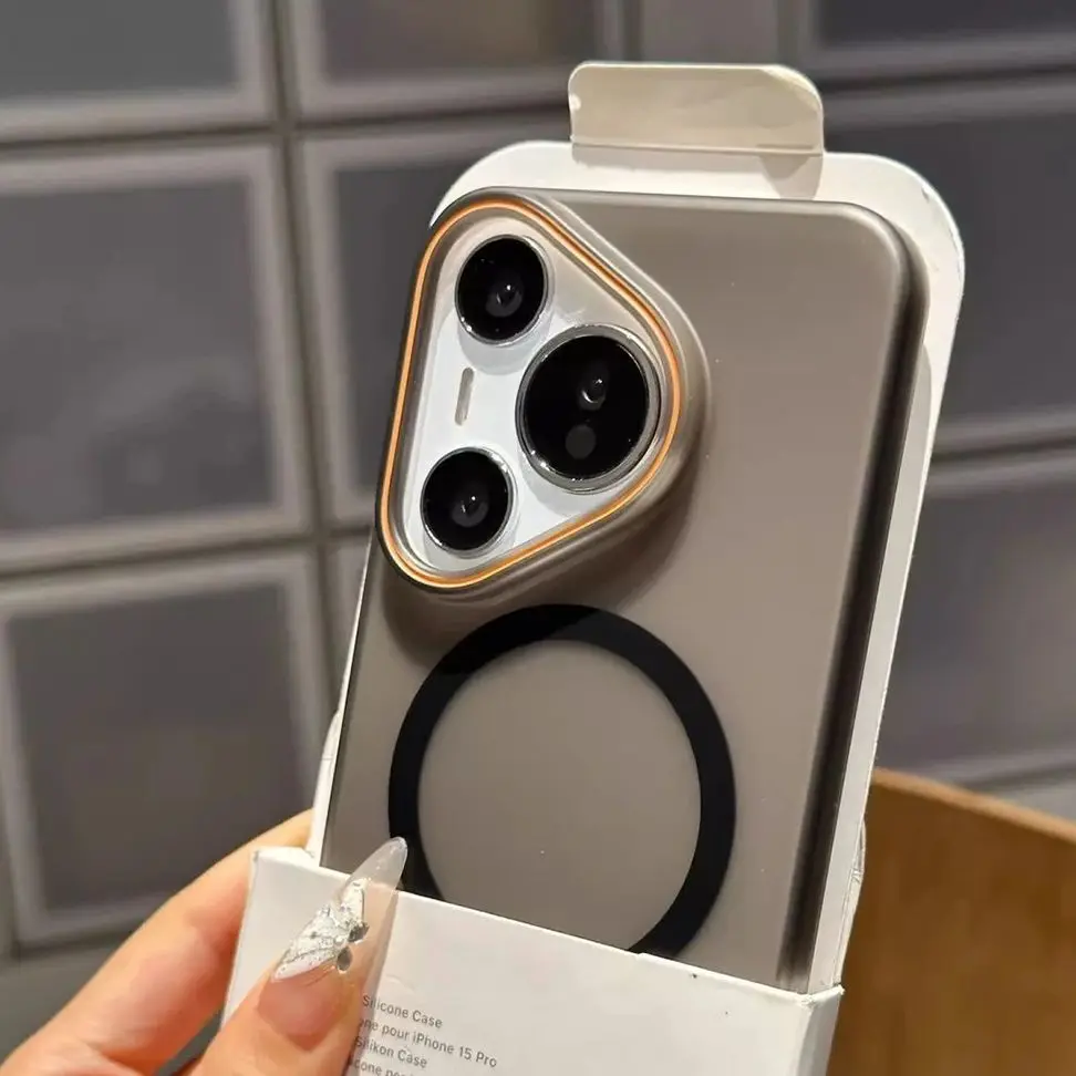 Enhanced Product Title: Premium Translucent Magnetic Frosted Case with Barcode Design