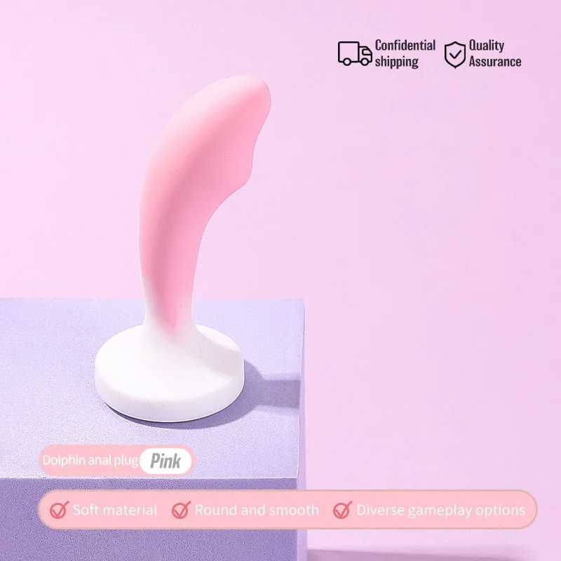 Adult performers' sensual SM games for relaxing the anus. Soft silicone posterior toys used for adult products and anal sex toys
