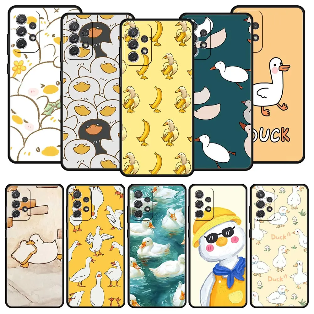 Whimsical Cartoon Duck Goose Phone Case Cover