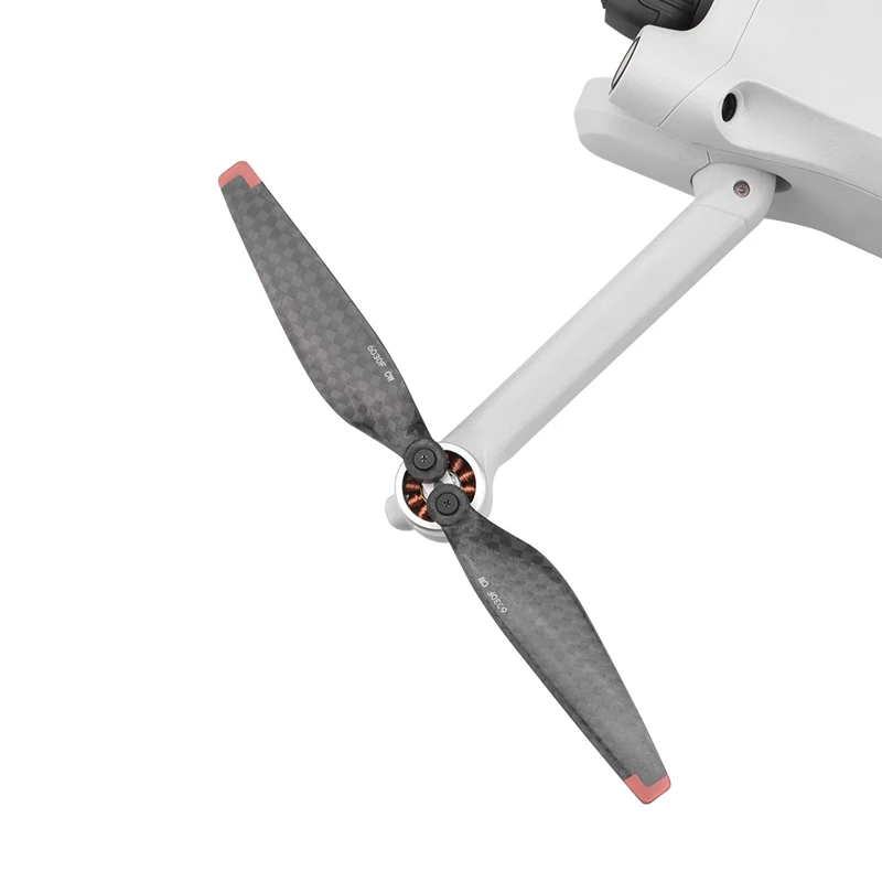 Carbon Fiber Propeller, Carbon fiber material: carbon fiber Applicable models: for Mini 3 Pro Color: Orange Edge