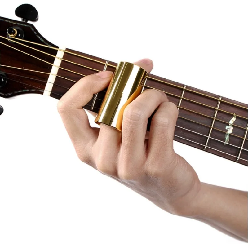 60MM Guitar Slide Bar Stainless Steel Metal/Glass Finger Slides For Ukulele Guitar Blues country jazz finger sleeve slide stick