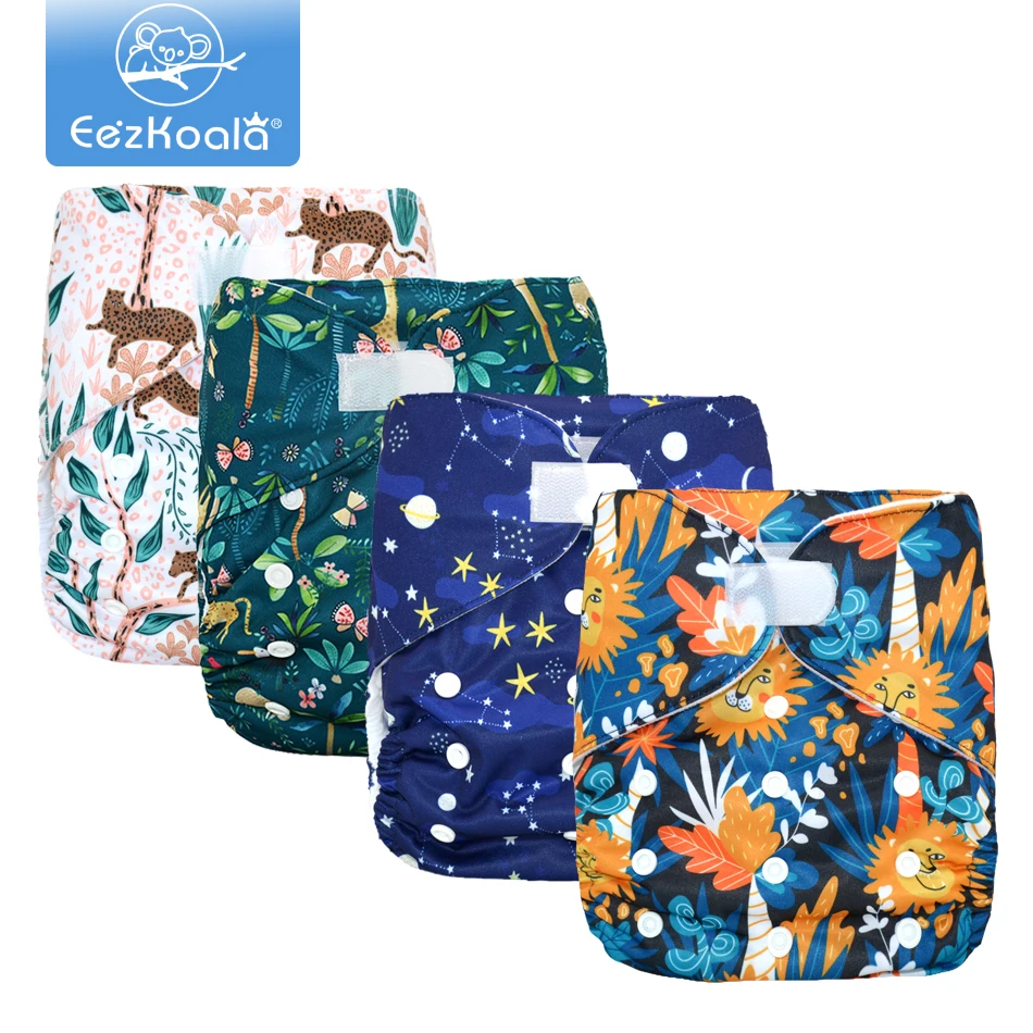 Baby Leaf Cloth Nappies For Sale EezKoala Washable Adjustable