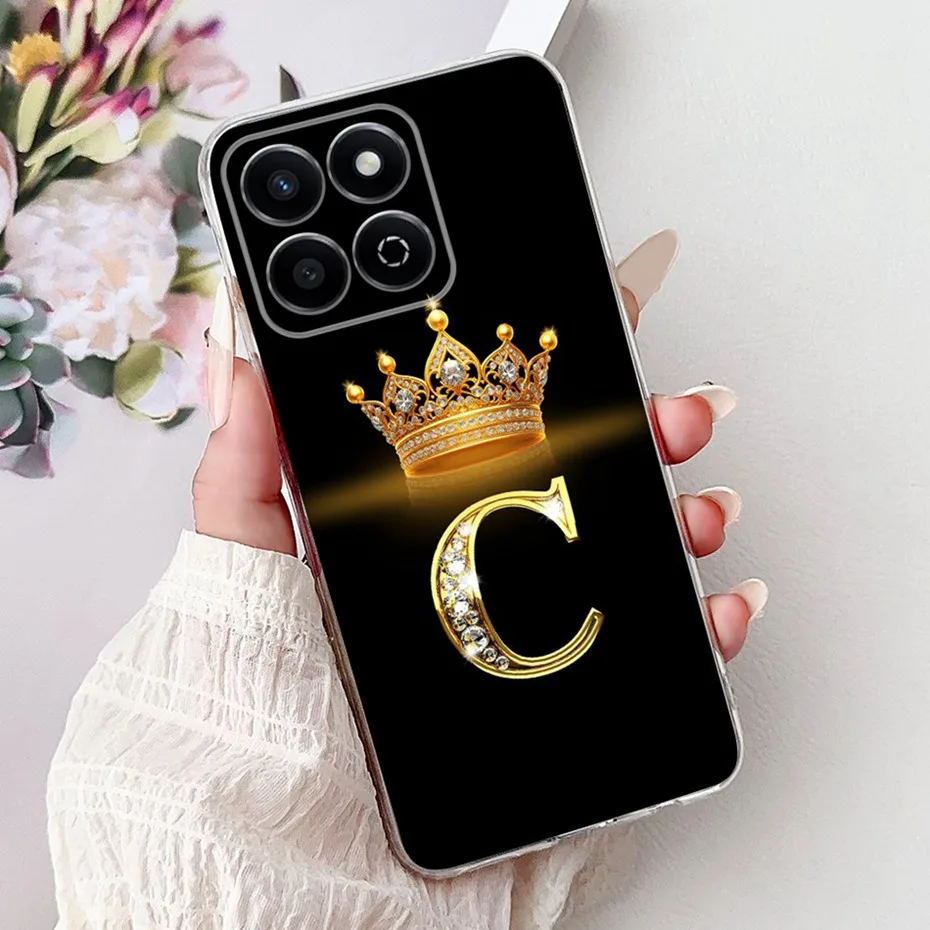 Fashion Letter Clear TPU Slim Soft Silicone Phone Case Bumper
