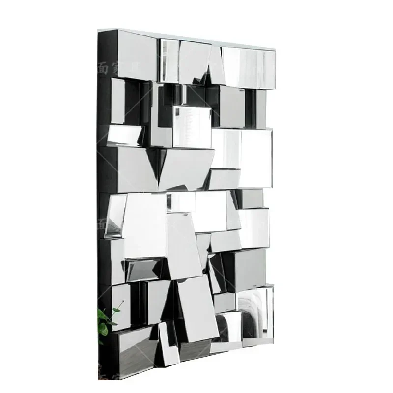 

Декоративное зеркало для ванной комнаты, настенное украшение для спальни, эстетическое декоративное зеркало, неправильное зеркало, роскошное украшение для дома YY50JZ