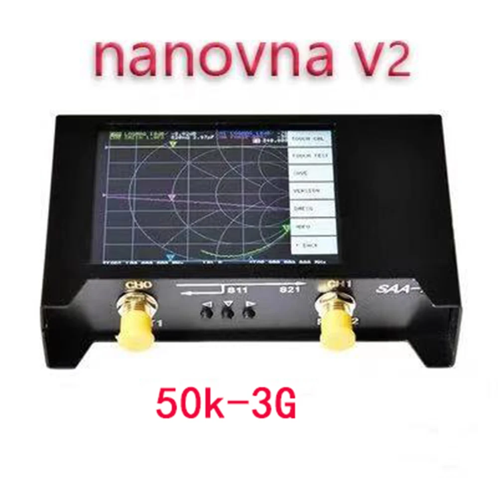 NanoVNA V2/ SAA2 3G Version VNA HF VHF UHF UV Vector Network Analyzer Antenna Analyzer with EVA Storage Bag 2
