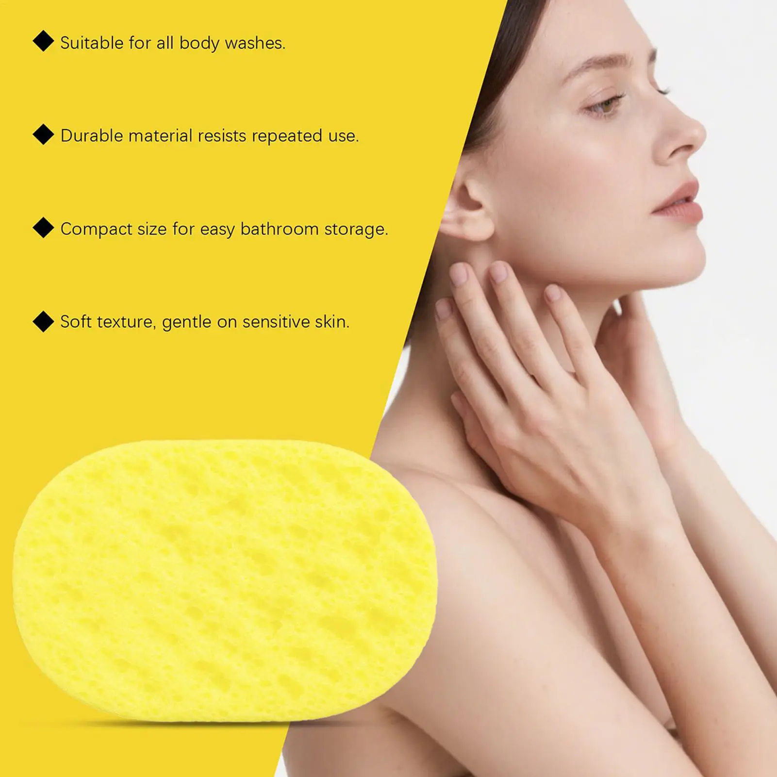 Bath Sponge Reusable Wash Sponge For Showering Gentle Peeling Bathing Tool For Bathroom Travelers Hotel Spa Users Men Women