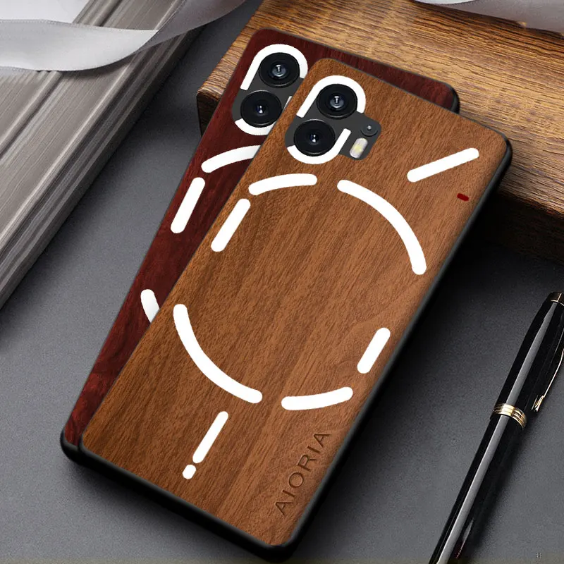 Stylish Wooden Pattern PU Leather Phone Case Cover