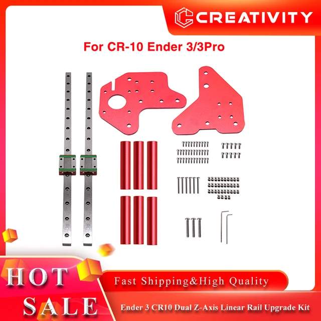 Ender ชุดอัปเกรดรางเชิงเส้น3 CR10 MGN12C แกน Z-แกนคู่ขนาด475มม. ตัวนำเชิงเส้นพอดีกับ CR 10S/S4/S5ขนาด318มม. ใส่ได้พอดีกับ Ender-3 V2 Ender3ชิ้นส่วนโปร 1