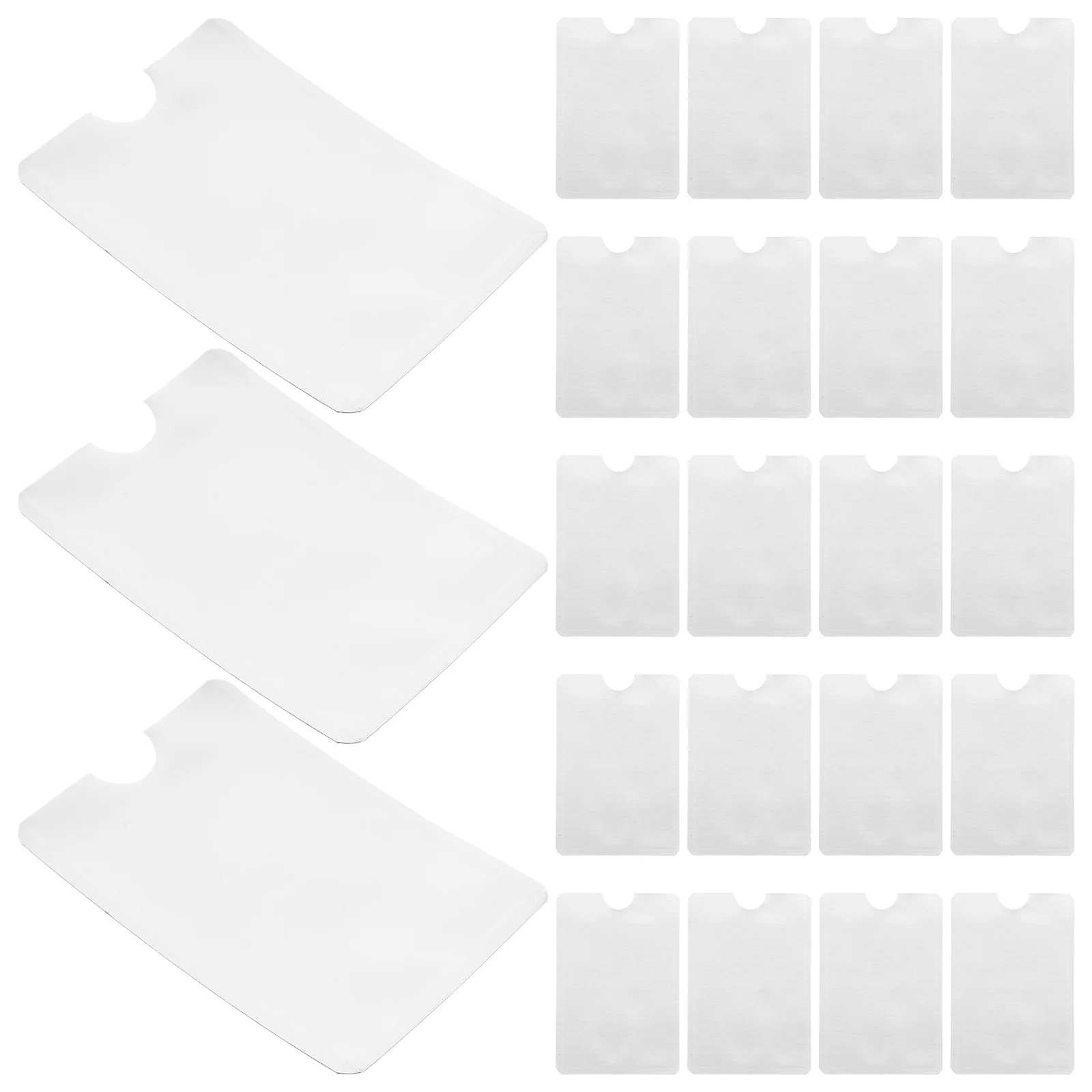 100Pcs RFID Blocking Card Cover ID Card Sleeves Cover Security Card Sleeves Credit Card Sleeves