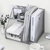 Mesh storage frame multi-functional layer desktop file letter tray for folders, mail, stationery, desk accessories White black 5