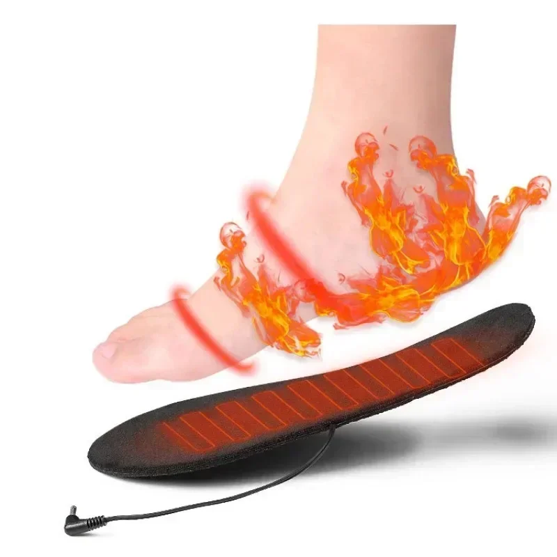 USB Heated Shoe Insoles, Foot Warming Pad, Feet Warmer, Sock Pad Mat, Winter, Outdoor Sports, Warm, New, 1 Pair