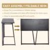Office Desk, Space Saving Computer Table Compact Writing Workstation Study Desk for Home Office, Small Space 6