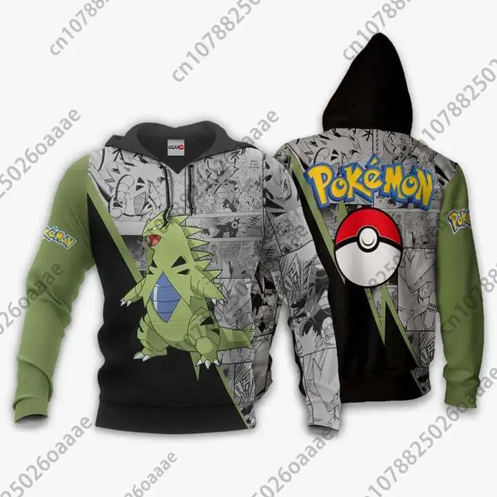 

2024 Pokemon Tyranitar 3d Print Y2k Hoodie Men Women Casual Sweatshirt PKM Zipper Hoodie Fashion Streetwear Pullover Hoodie