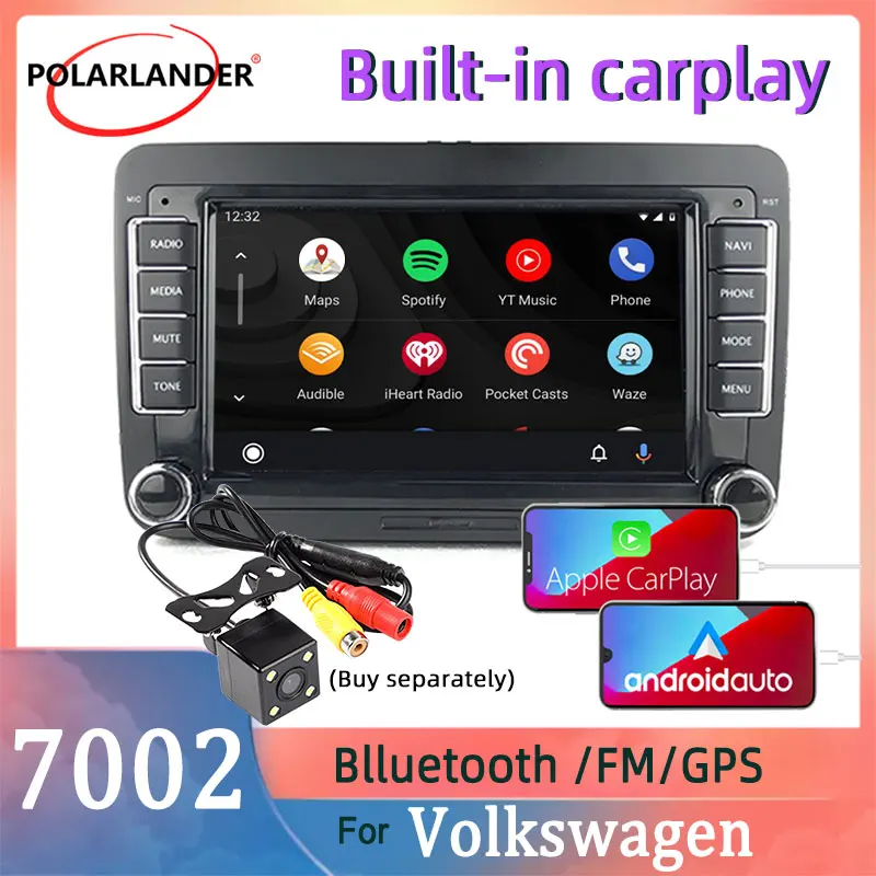 

Car Radio 2 Din 7" GPS Multimedia MP5 Player Android WIFI Carplay Bluetooth Autoradio For Bora Golf VW Polo Passat B6 B7 Touran