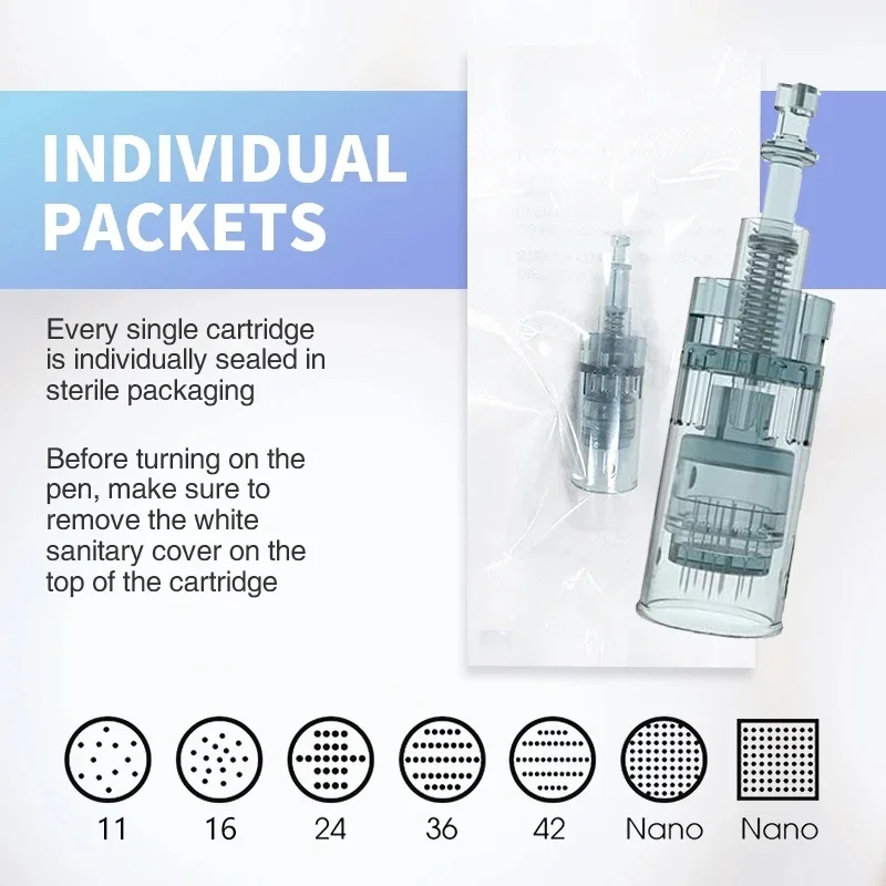 M8 Needle Cartridges for M8 Dr Pen Derma Micronneedle Pen Mesotherapy Microneedling 11pin 16pin 24pin 36pin 42pin 5D needle