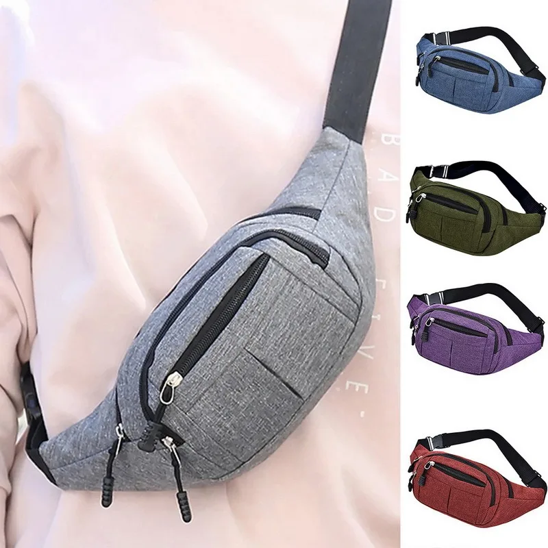 

Men's Breast Package Waterproof Outdoor Sports Bag Canvas Pouch Fashion Waist Bag Coin Wallet Storage Crossbody Travel Phone Bag