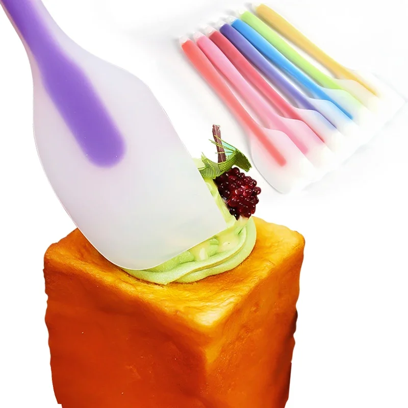 Silicone Cream Spatula Cutter Heat-resistant Non-stick Flexible Baking Butter Cake Scraper Knife Mix Jam Kitchen Pastry Gadgets silicone spatula